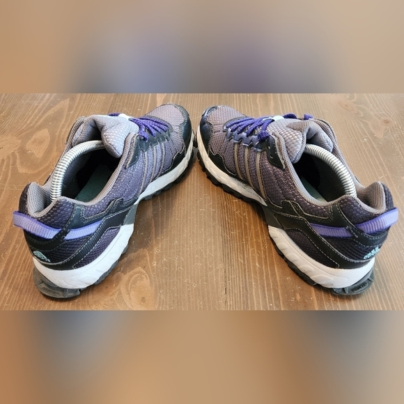 Adidas Womens Thrasher C76332 Gray Purple Lace Up Low Top Running Shoes Size 7 - Picture 9 of 12